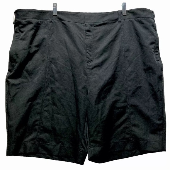 EUC 32 Degrees Plus Size 20 Bermuda Shorts Black Zipper Slash Pockets! 11028 - Picture 1 of 6